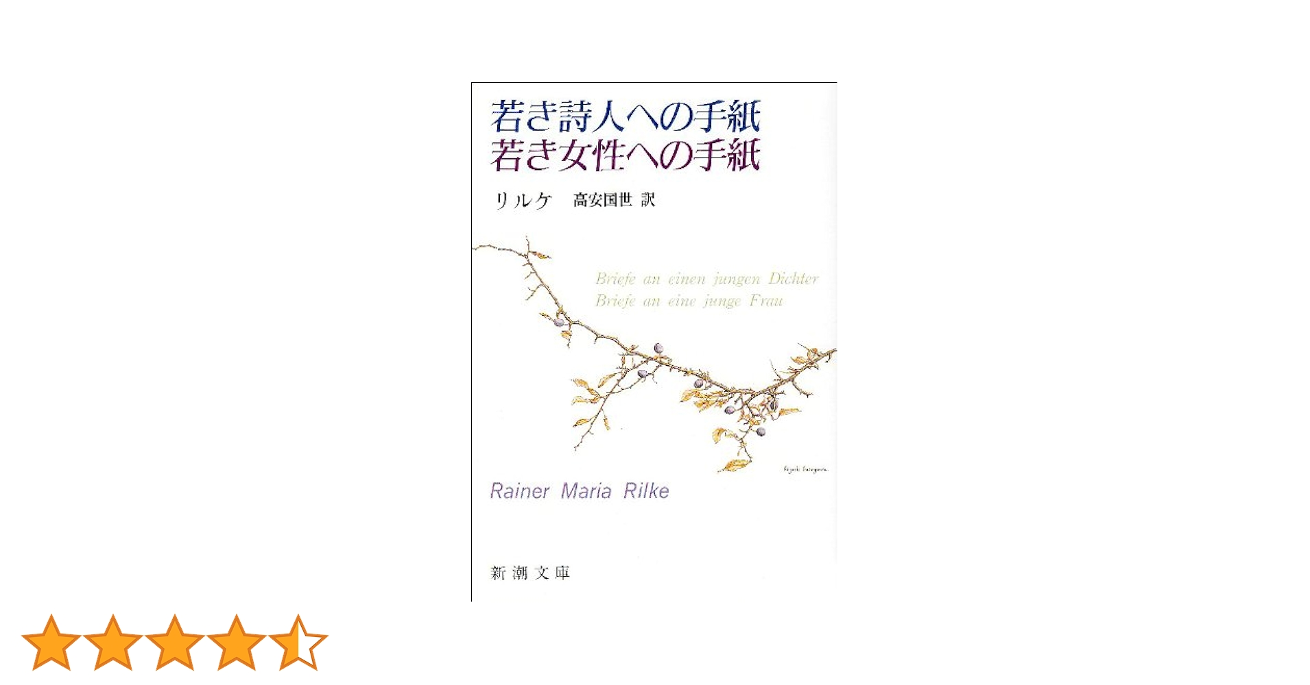 若き詩人への手紙・若き女性への手紙 (新潮文庫) | リルケ, 国世